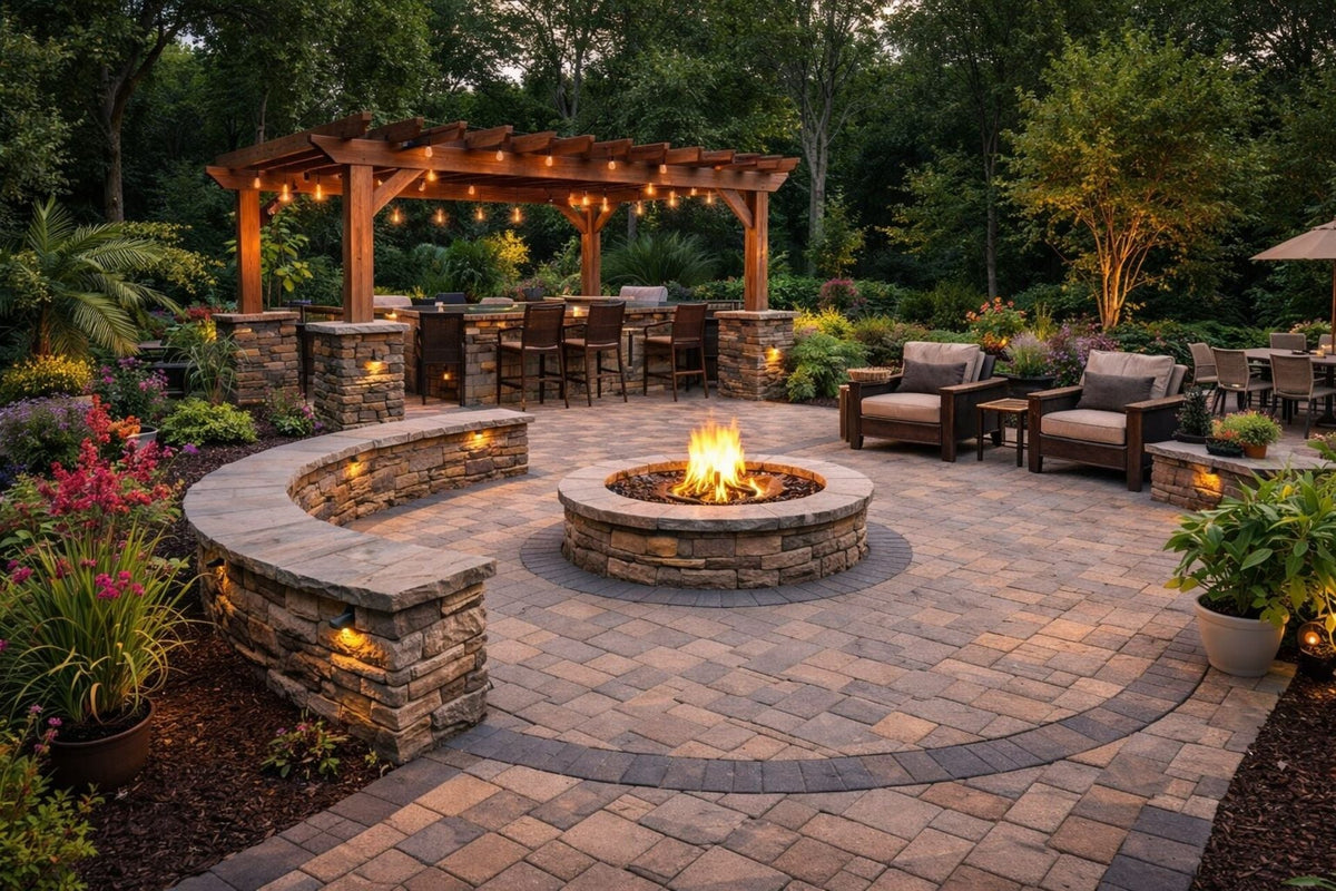 Best Outdoor Fireplace Ideas for a Custom Hardscape Patio